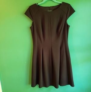 AGB pleated little black dress